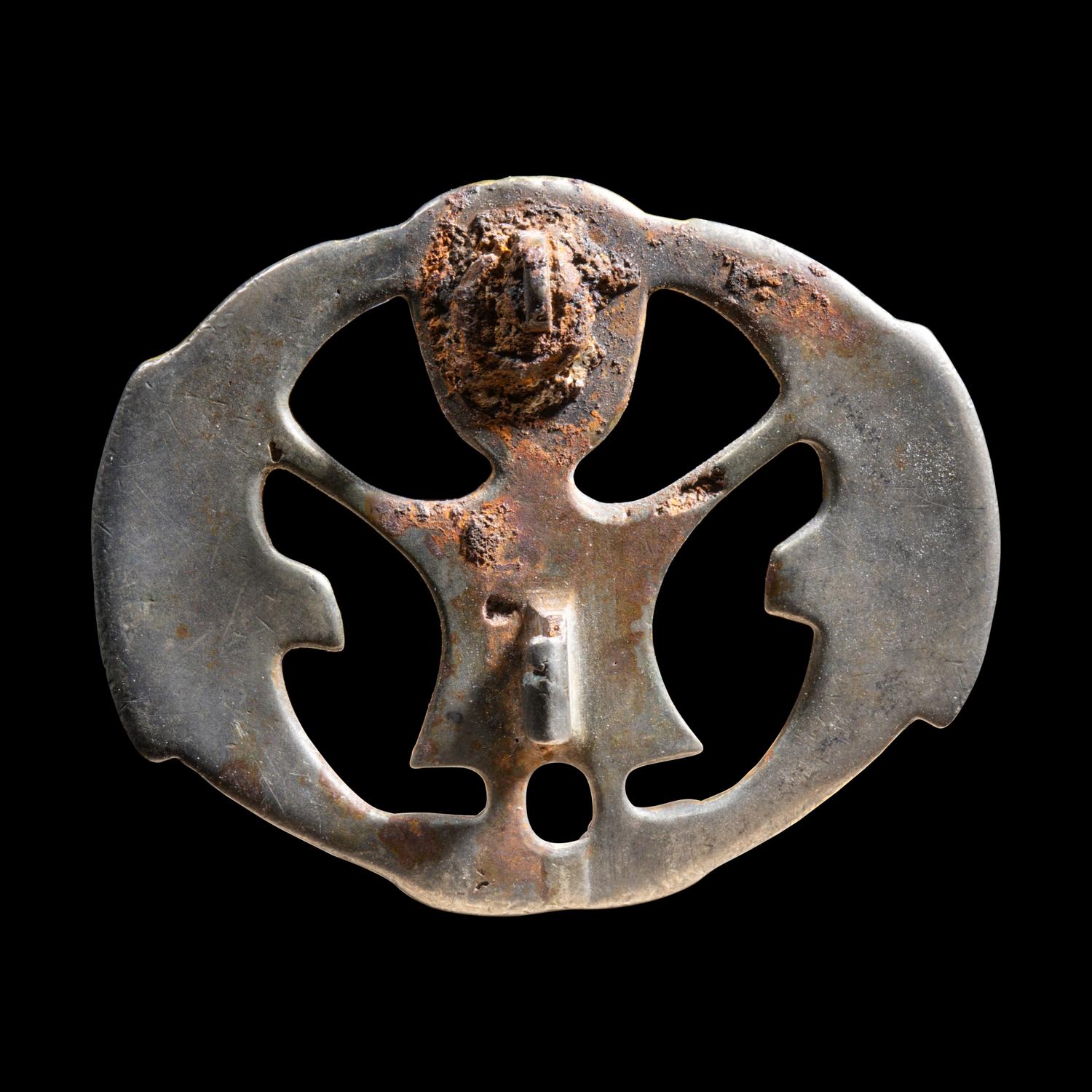 A Migration Period Gilt-Silver Brooch with Odin
