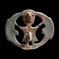 A Migration Period Gilt-Silver Brooch with Odin