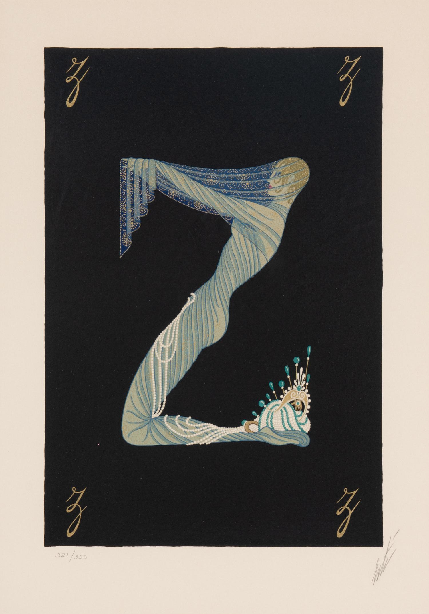 Romain de Tirtoff (called Erté) (Russian/French, 1892-1990) — Letters Y and Z