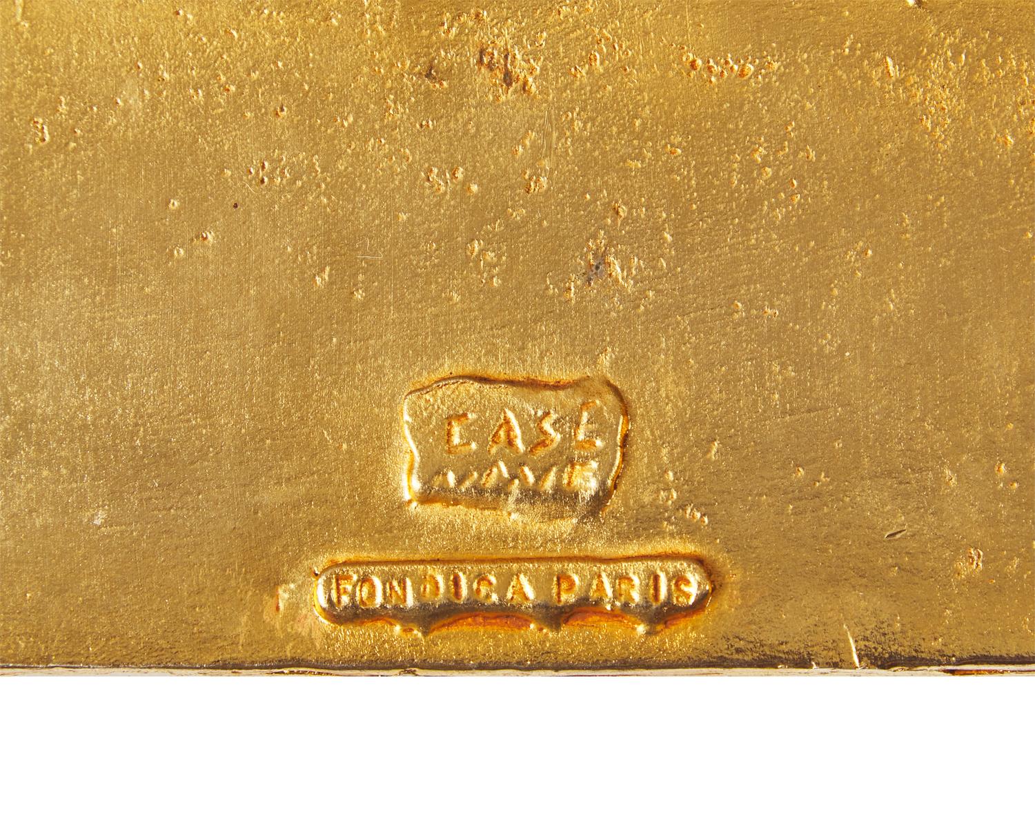 A Gilt Bronze Mirror Fondica