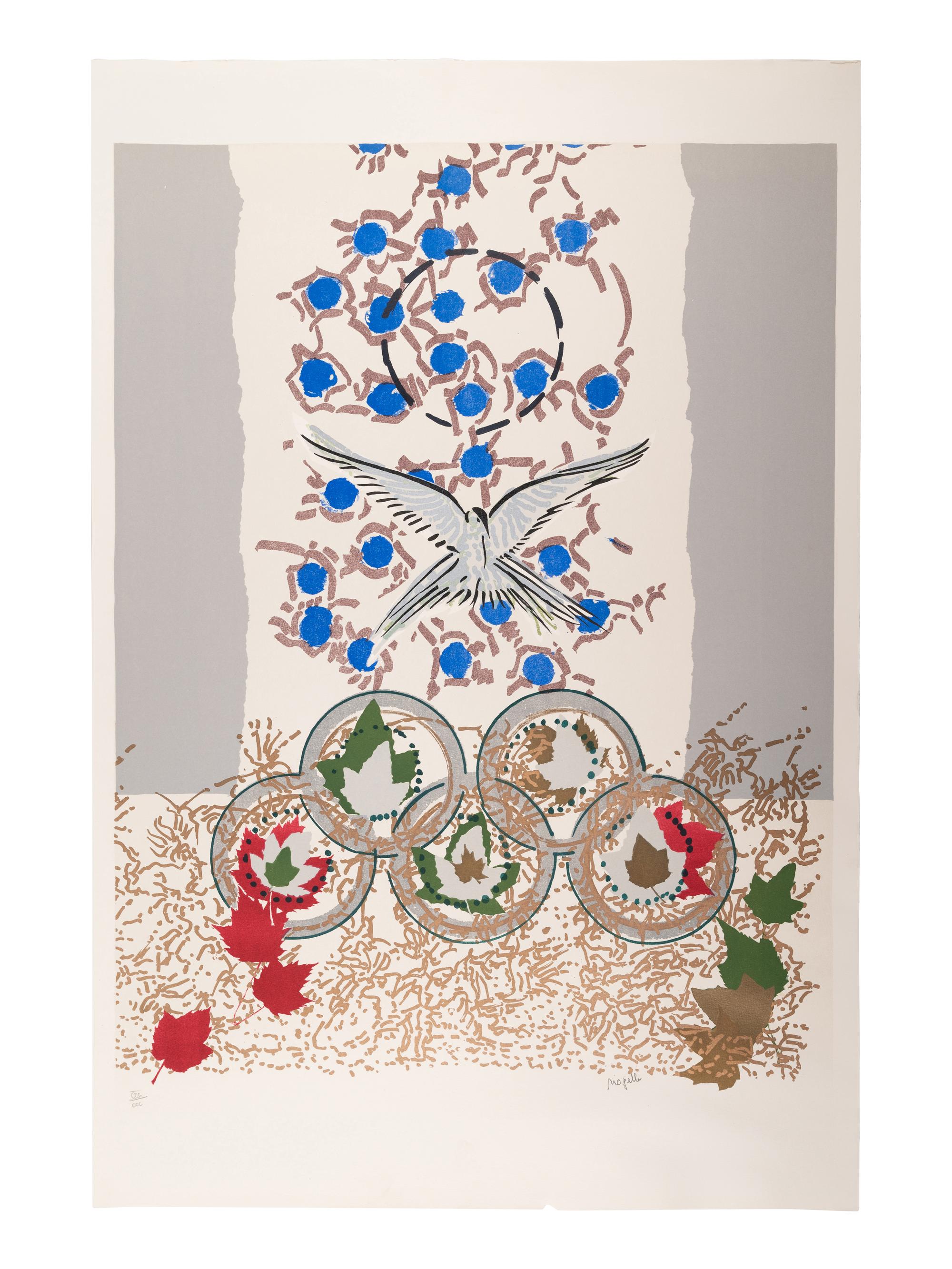 Dove; Coloso (a pair of prints from The Official Arts Portfolio of the XXIVth Olympiad, Seoul, Korea )