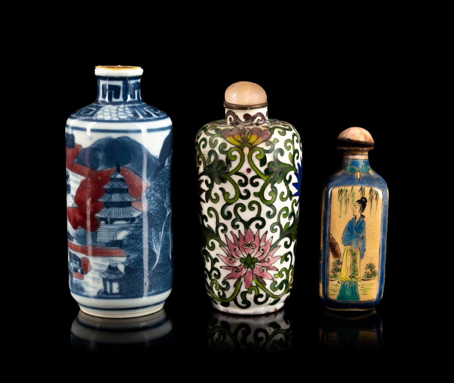 Three Chinese Snuff Bottles