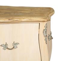 A Painted and Parcel-Gilt Bombé Commode