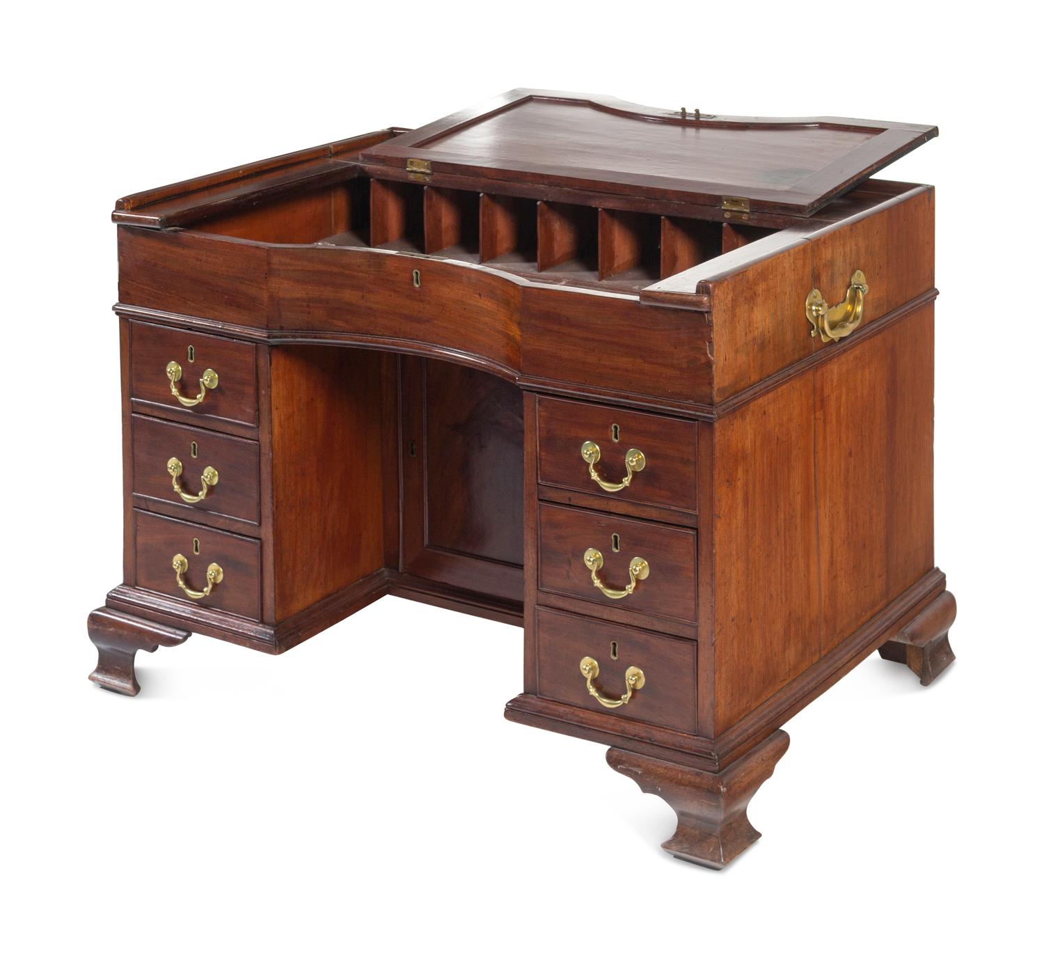 A George III Mahogany Writing Table of Baronial Interest