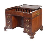 A George III Mahogany Writing Table of Baronial Interest