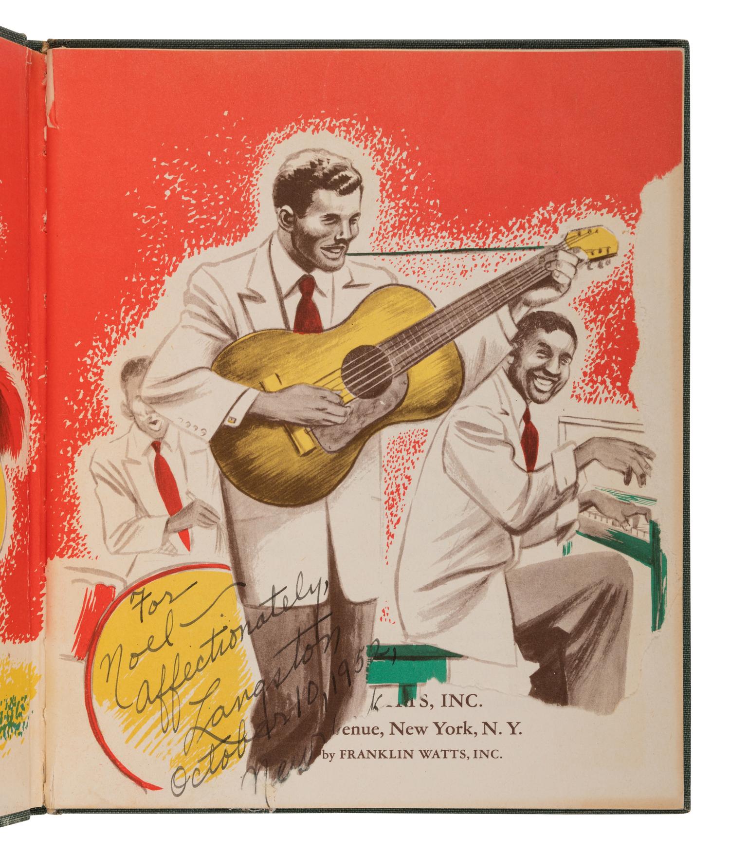 HUGHES, Langston (1901-1967). The First Book of Negroes. New York: Franklin Watts, 1952.