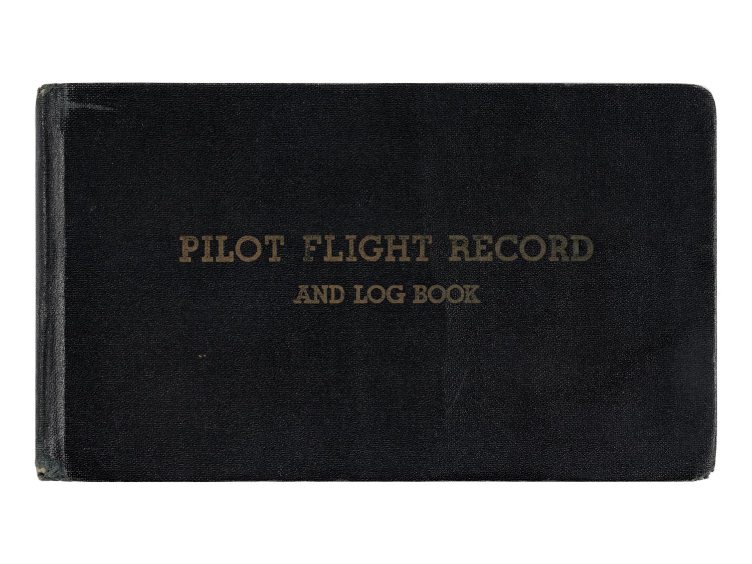 ALDRIN, Edwin E. "Buzz" (b. 1930). Pilot flight record and log book. Florida, Texas, and Nevada,1951-52.