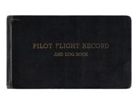 ALDRIN, Edwin E. "Buzz" (b. 1930). Pilot flight record and log book. Florida, Texas, and Nevada,1951-52.