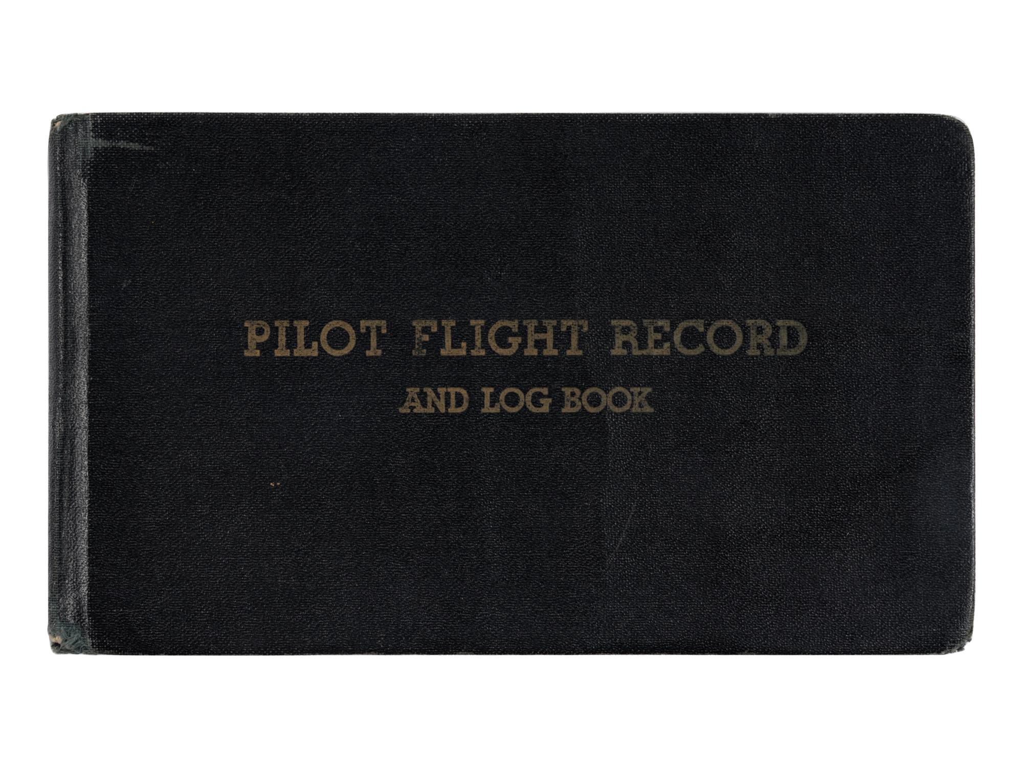 ALDRIN, Edwin E. "Buzz" (b. 1930). Pilot flight record and log book. Florida, Texas, and Nevada,1951-52.