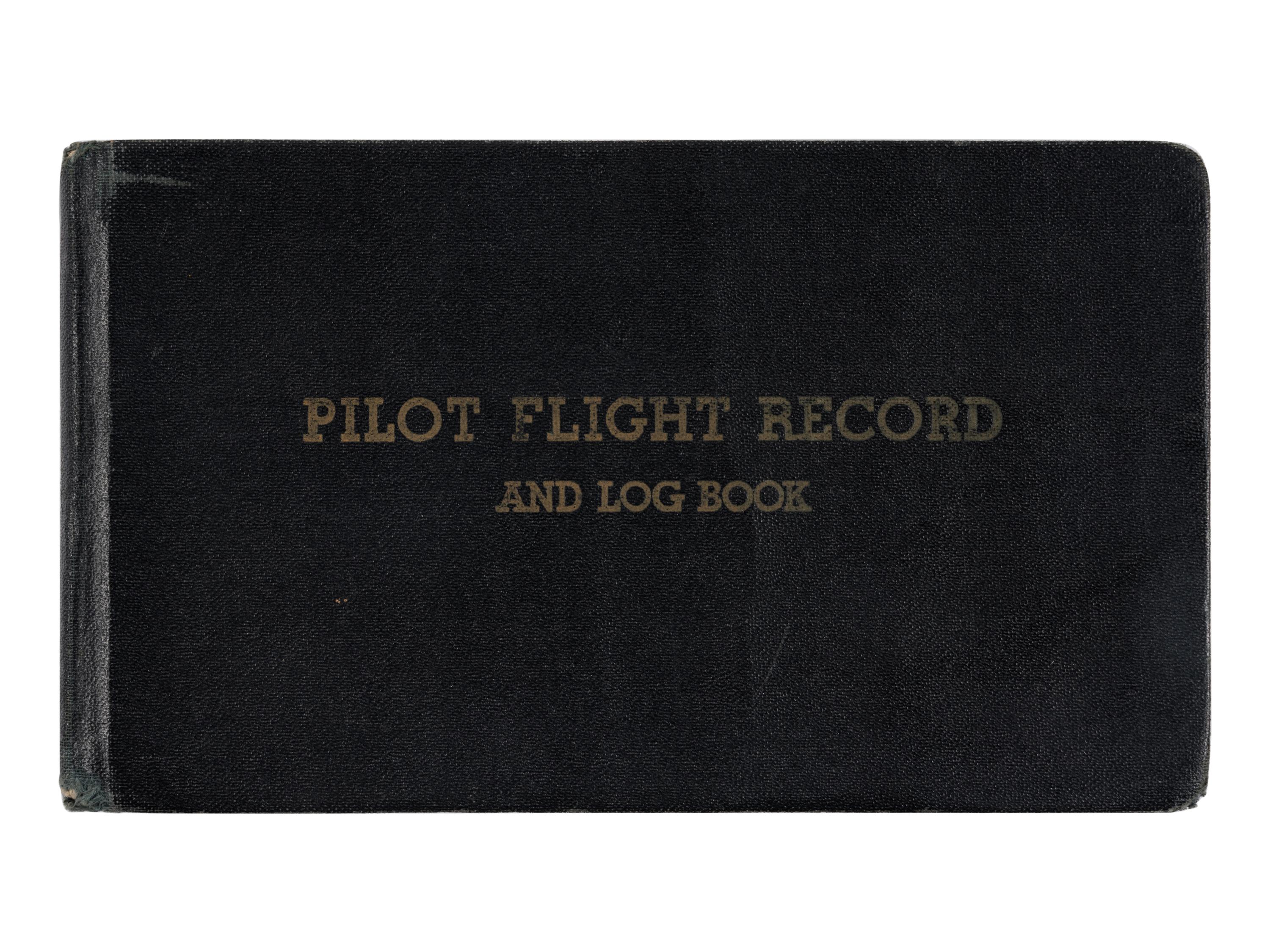 ALDRIN, Edwin E. "Buzz" (b. 1930). Pilot flight record and log book. Florida, Texas, and Nevada,1951-52.
