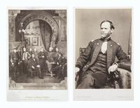 [CIVIL WAR]. 2 cabinet cards, incl. unpublished portrait of W.T. Sherman by Brady, Washington, DC.