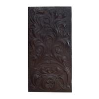 A Cast Iron Fireback 14.5" W x .25" D x 29.5" H — United States, Circa 1880
