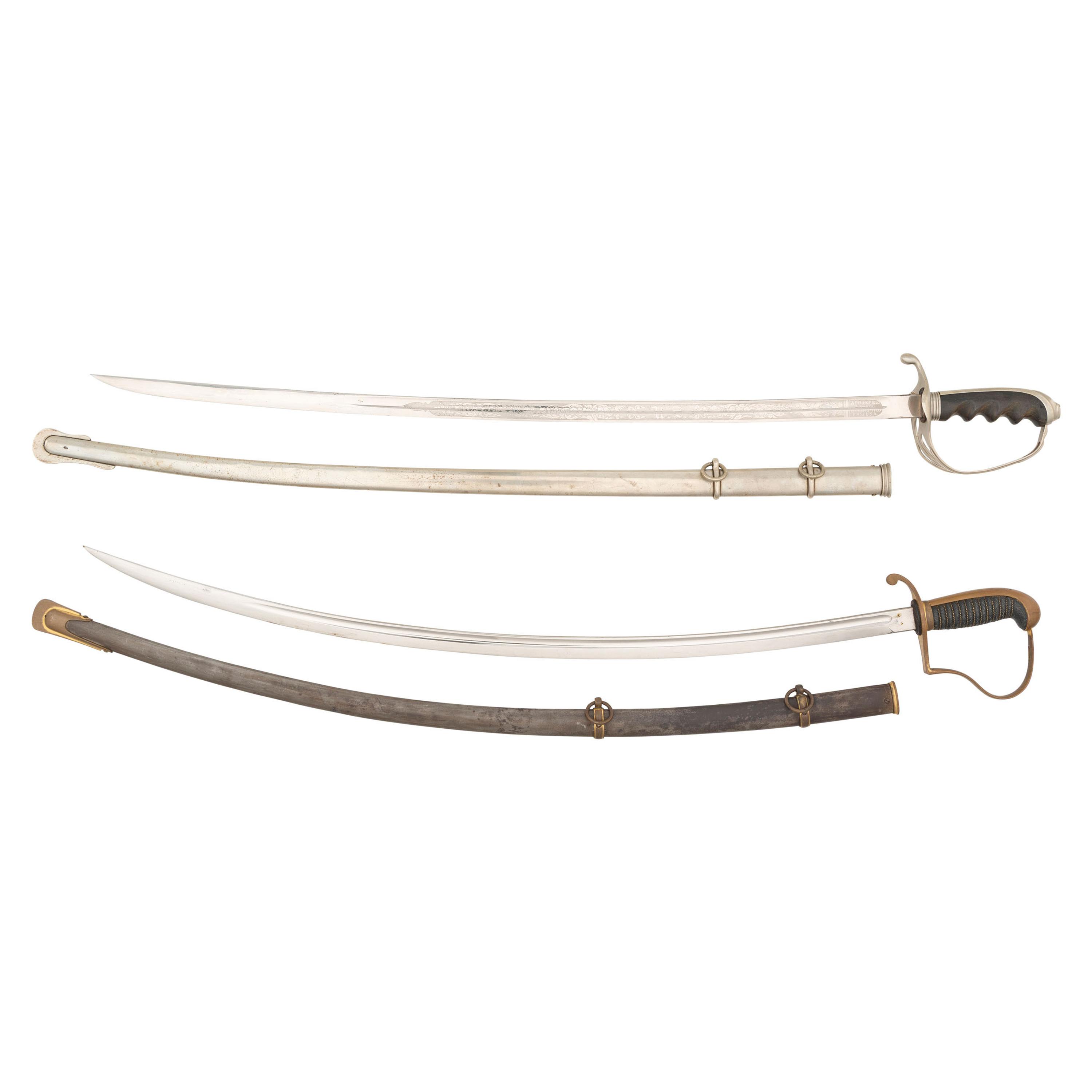 Two Sabers: US Model 1902 Officers Saber & German Saber