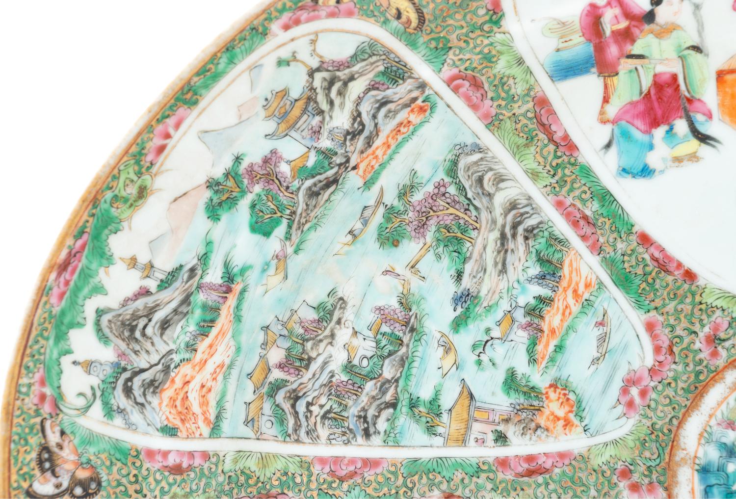 A Rose Medallion Porcelain Platter