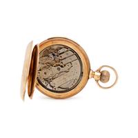 14K YELLOW GOLD REPEATER HUNTER CASE POCKET WATCH