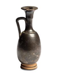 An Apulian Black-Glazed Lekythos