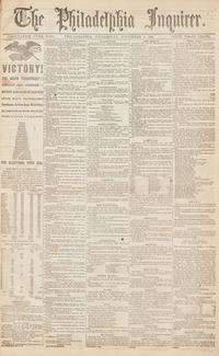 [Civil War] Bound Volume of Over 70 Issues of The Philadelphia Inquirer , October-December, 1864