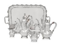 A German Silver Four-Piece Tea and Coffee Service