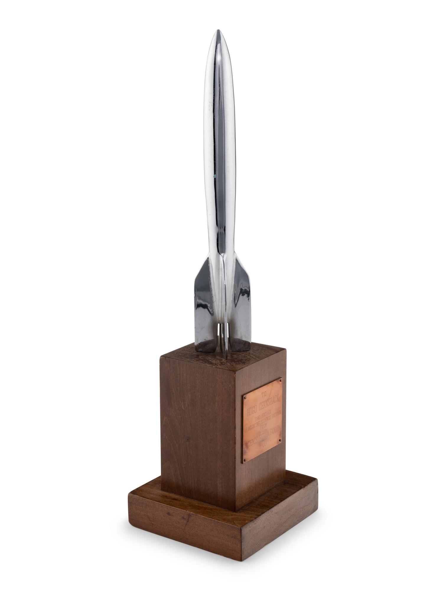 [HUGO AWARDS]. Award presented to Hugo Gernsback at the 18th annual Worldcon. 1960.