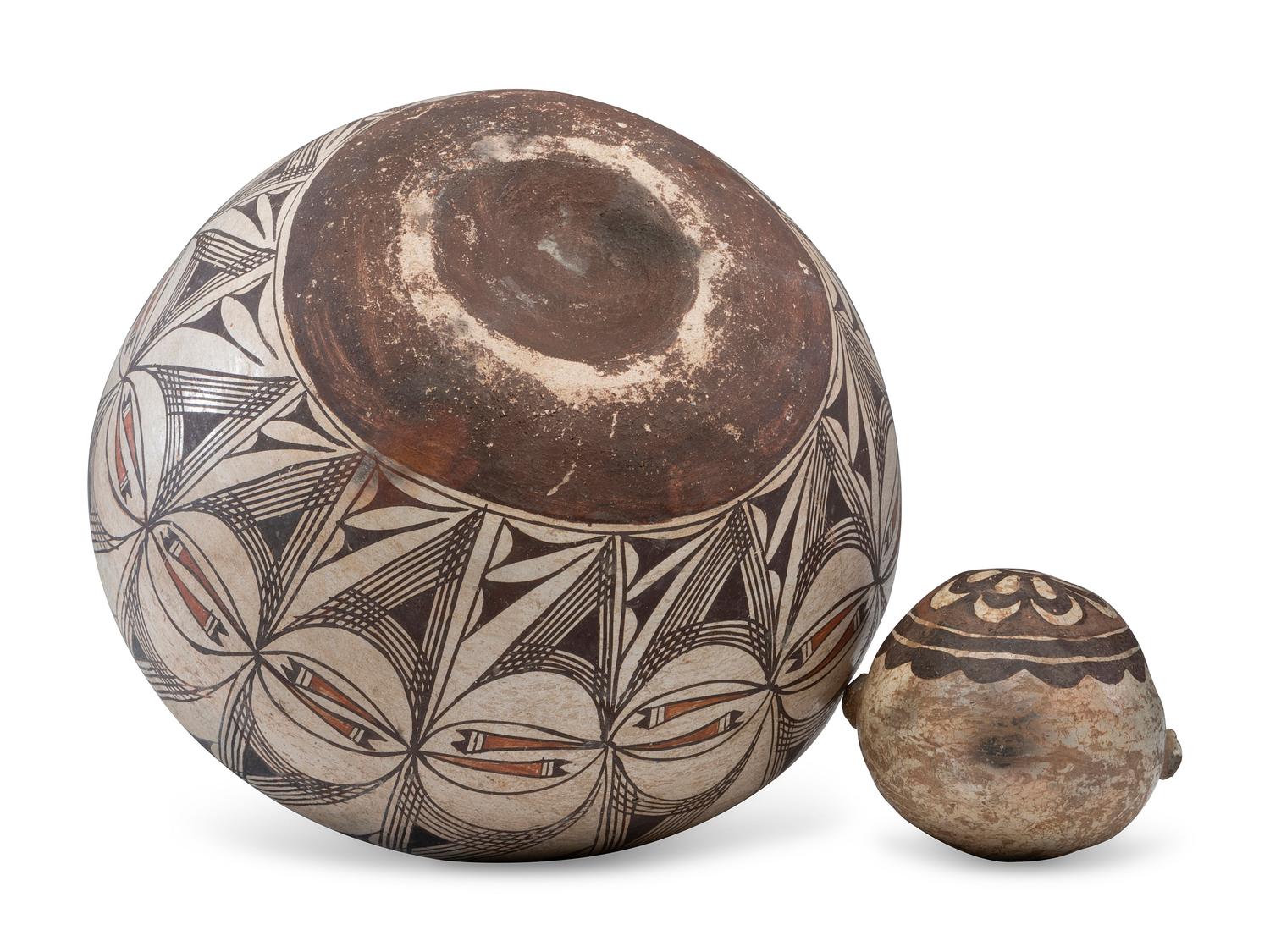 Zuni Pottery Jar and Canteen