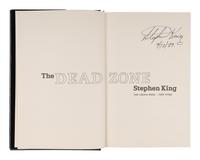 KING, Stephen (b. 1947). The Dead Zone. New York: Viking, 1979.