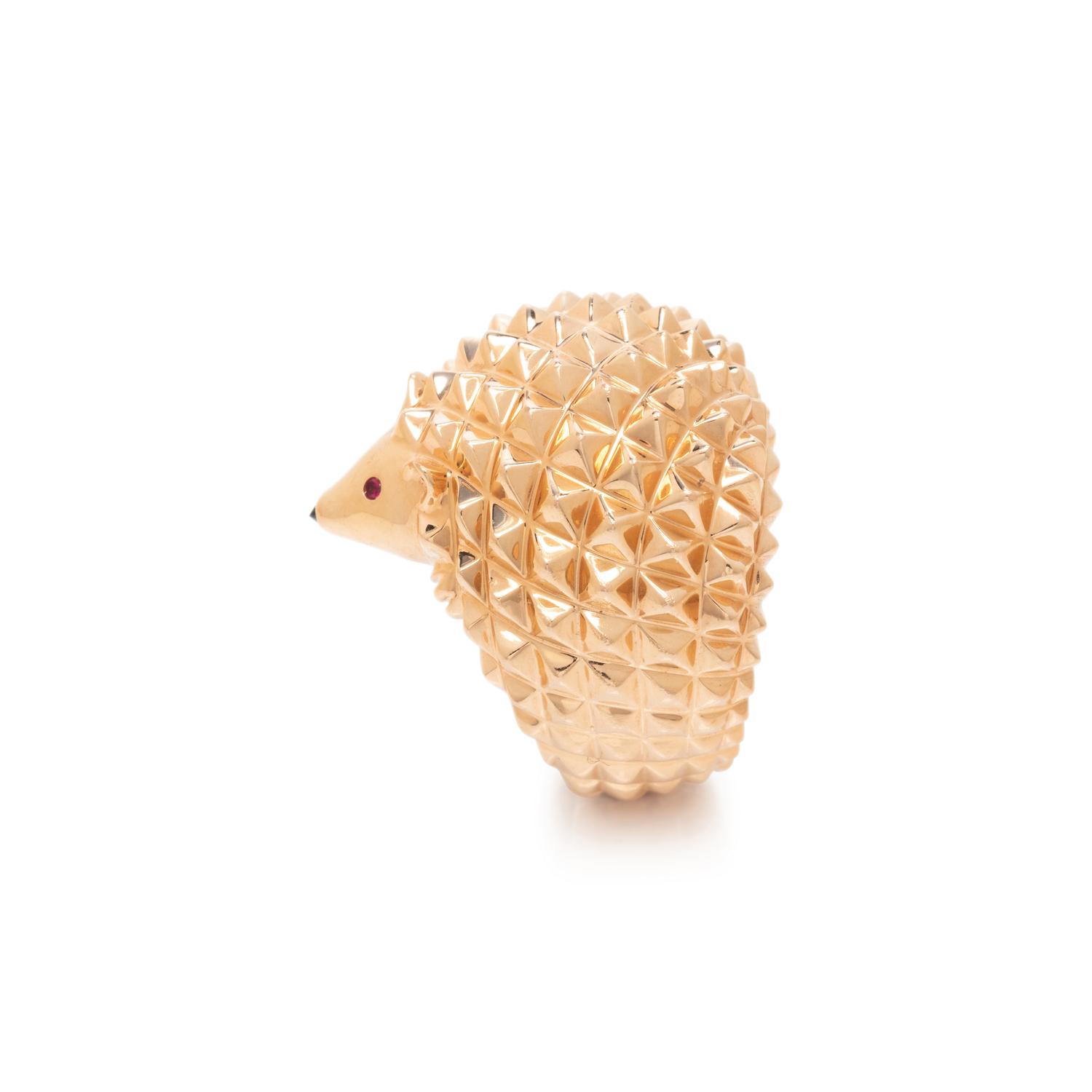 BOUCHERON, ROSE GOLD AND RUBY 'HANS THE HEDGEHOG' RING