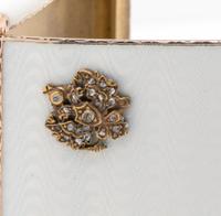 A Russian Silver, Gold and Guilloché Enamel Cigarette Case