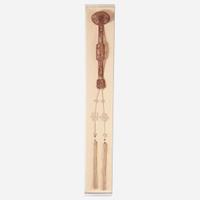 A large Chinese carved wood openwork ruyi scepter 镂空木雕如意