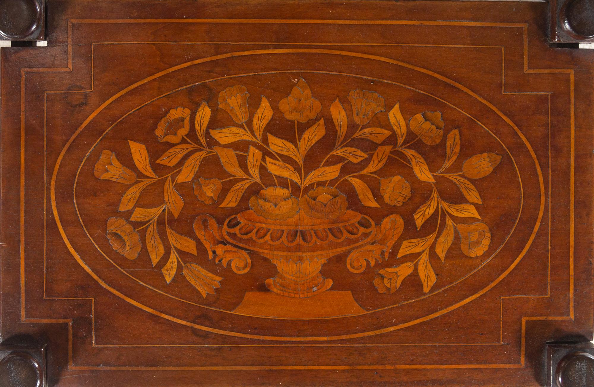 A Dutch Marquetry Side Table