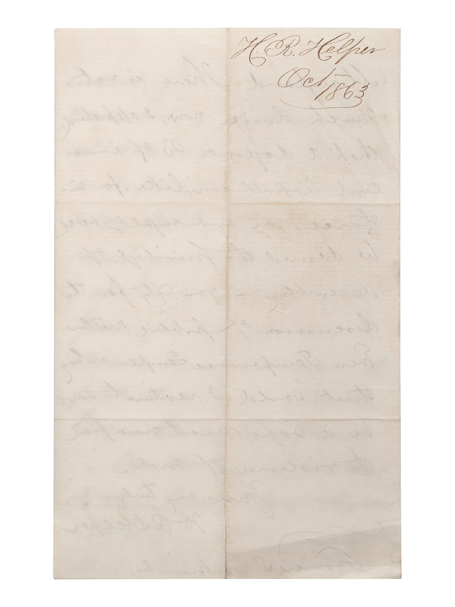 [SLAVERY & ABOLITION] -- [COCKRAN, Francis S. (1814-1886)]. Archive of letters to Maryland abolitionist and Underground Railroad supporter, comprising: