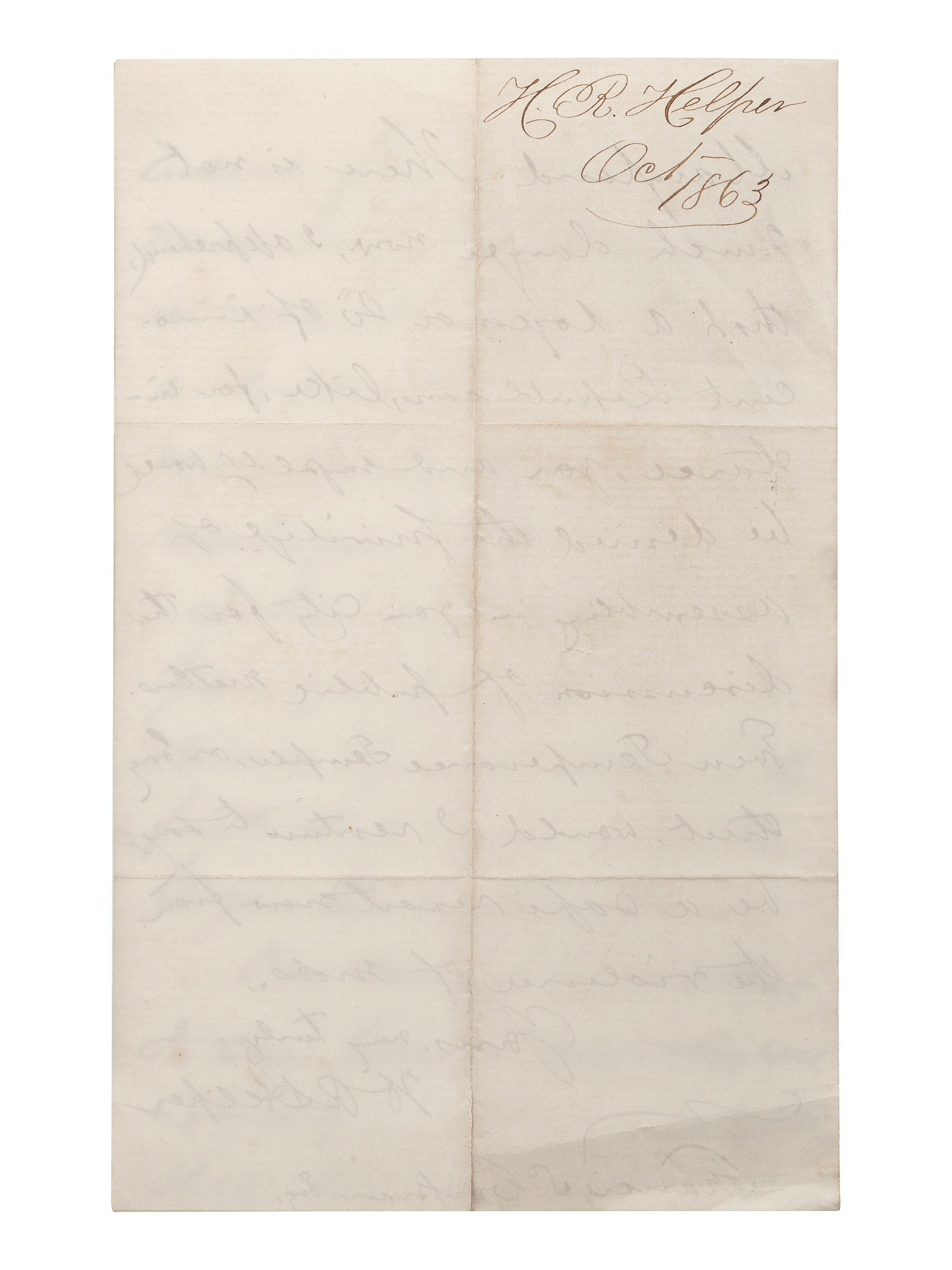 [SLAVERY & ABOLITION] -- [COCKRAN, Francis S. (1814-1886)]. Archive of letters to Maryland abolitionist and Underground Railroad supporter, comprising: