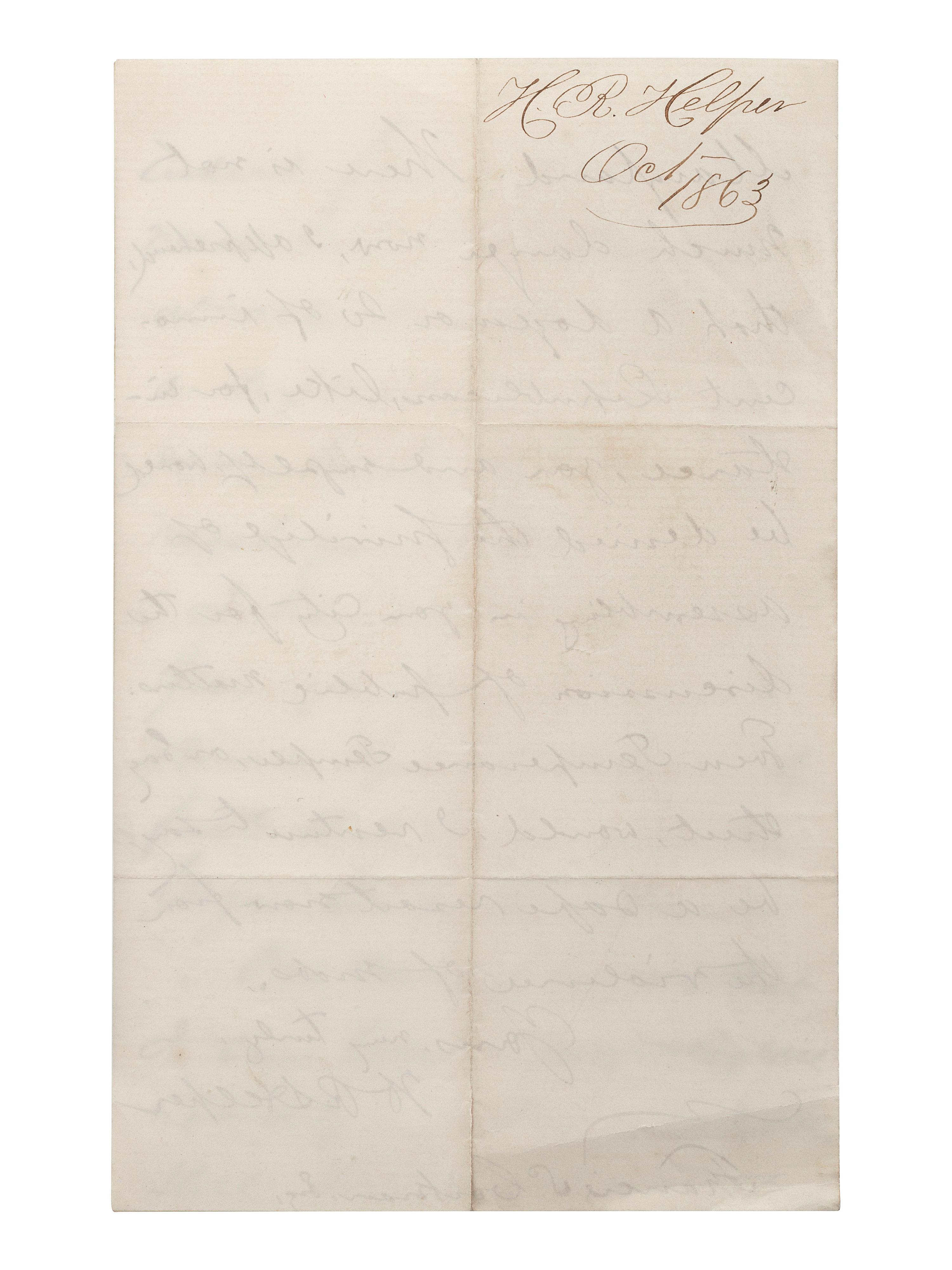 [SLAVERY & ABOLITION] -- [COCKRAN, Francis S. (1814-1886)]. Archive of letters to Maryland abolitionist and Underground Railroad supporter, comprising: