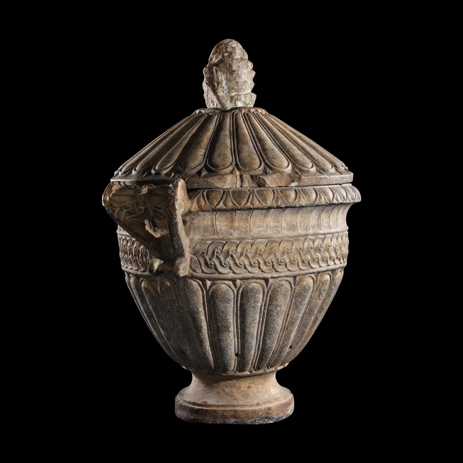 A Roman Marble Cinerary Urn