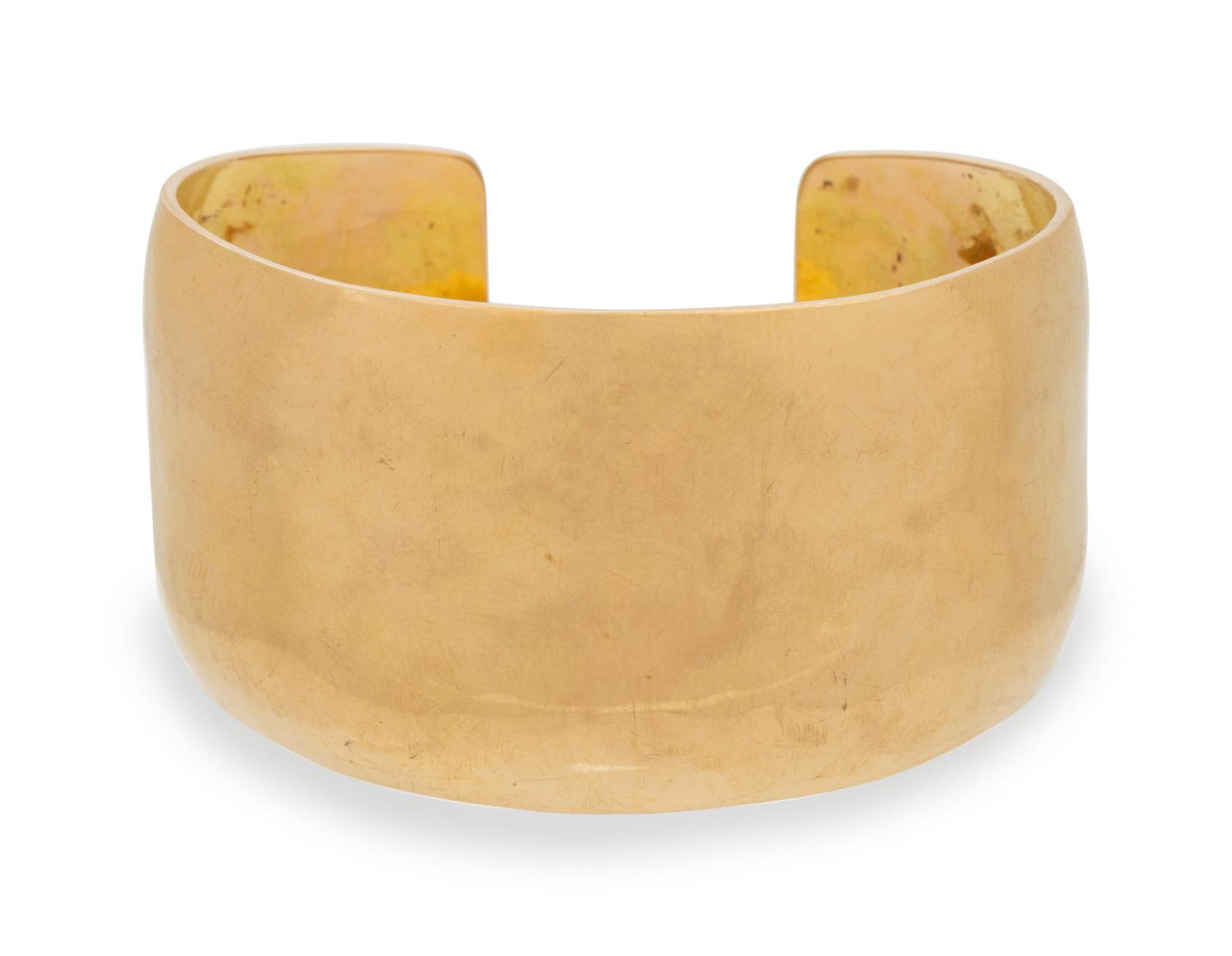 YELLOW GOLD CUFF BRACELET