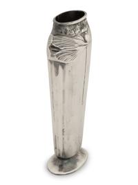 A Christofle Silver Plate Dragonfly Vase — 20th Century