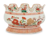 A Chinese Export Porcelain Verrière or Monteith Bowl