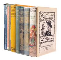 (GULLIVER'S TRAVELS) SWIFT, JONATHAN. A group of eight various editions of Gulliver's Travels.
