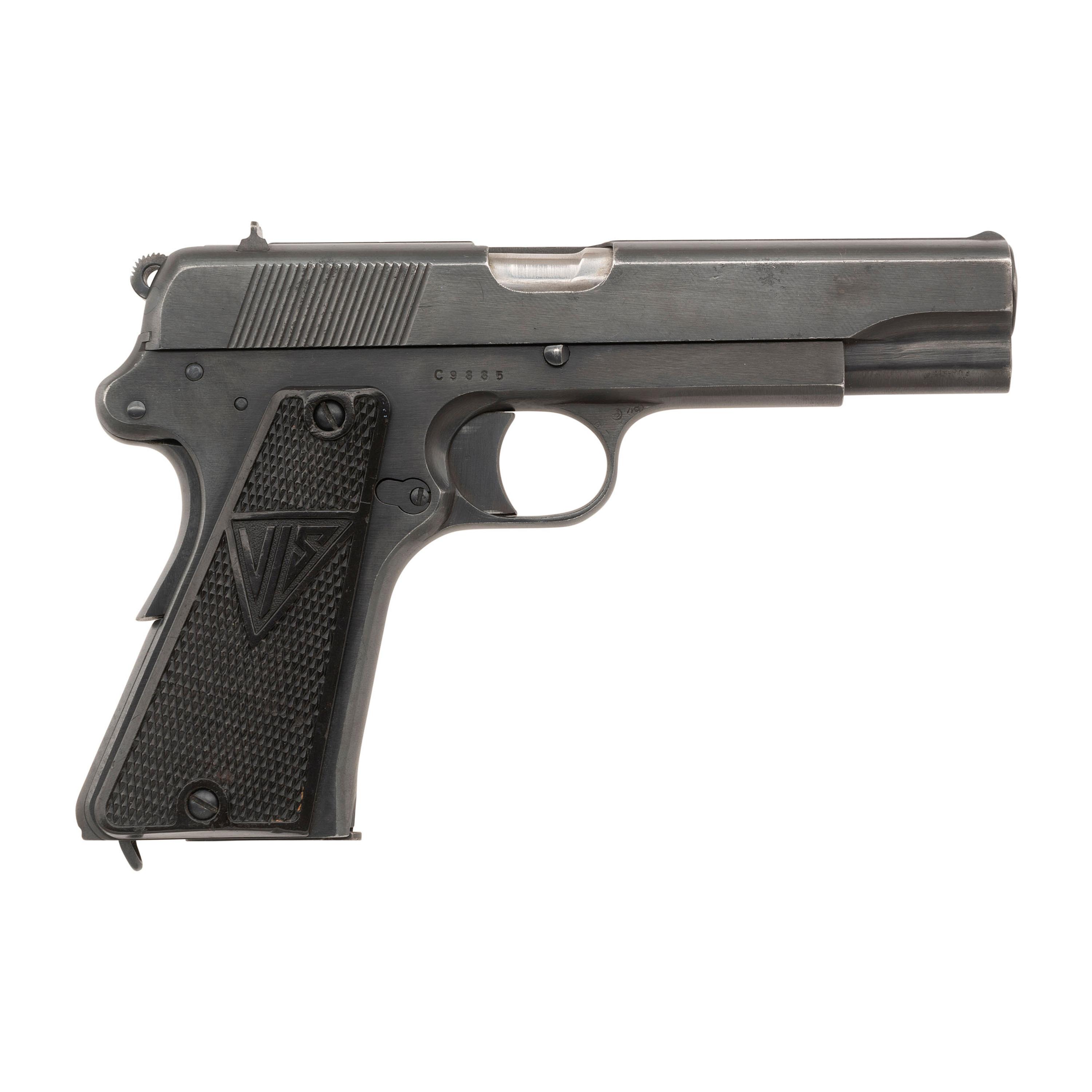 **Fine 3-Lever Slotted For Stock Late C-Block WWII German Marked wz. FB Viz Radom P.35(p) Pistol