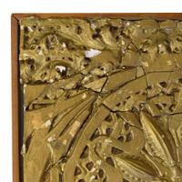 A Sullivan Designed Painted Plaster Panel from the Garrick Theater 29" W x 2" D x 28" H — United States, Circa 1891