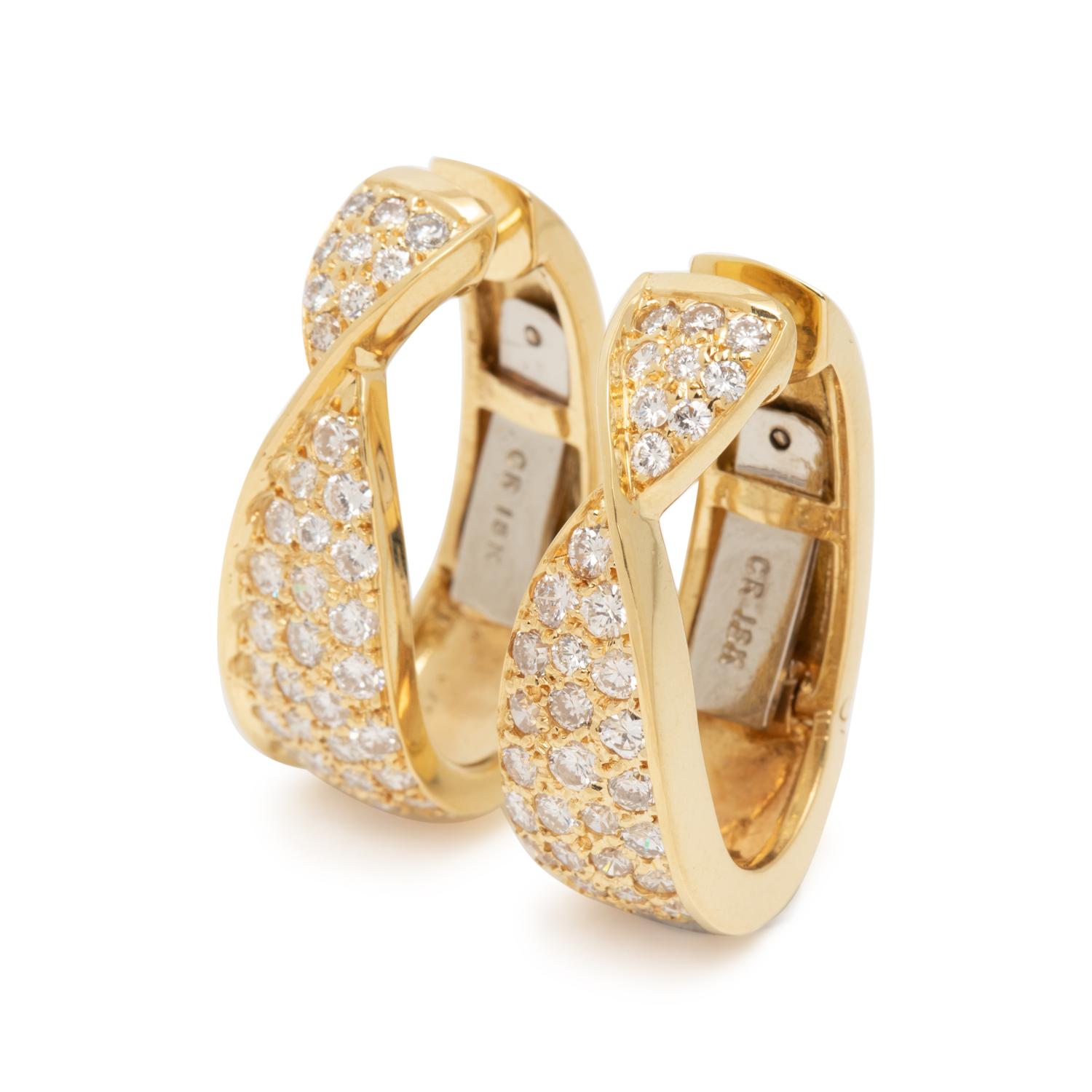 DIAMOND HOOP EARRINGS