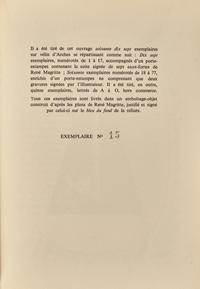 [Art] [Magritte, Rene] Jouffroy, Alain. Aube a L'Antipode...