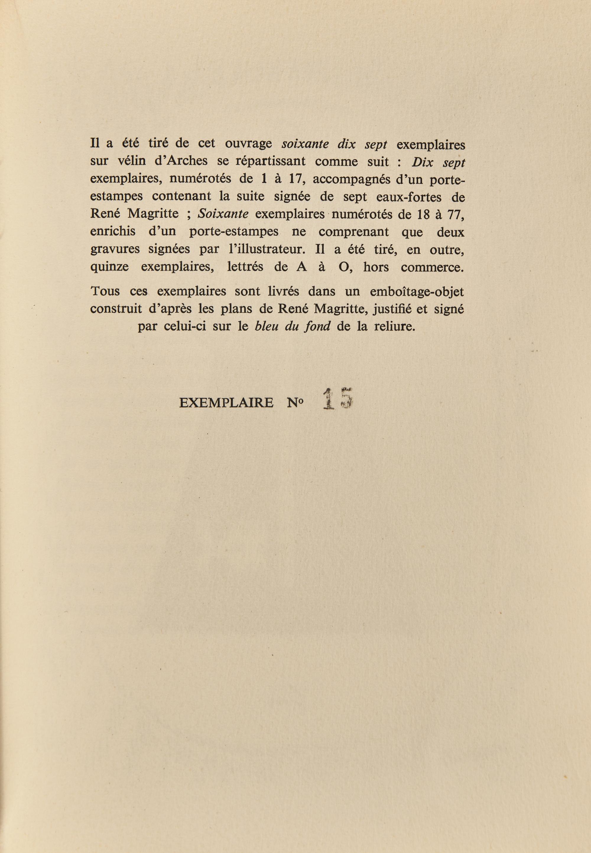 [Art] [Magritte, Rene] Jouffroy, Alain. Aube a L'Antipode...