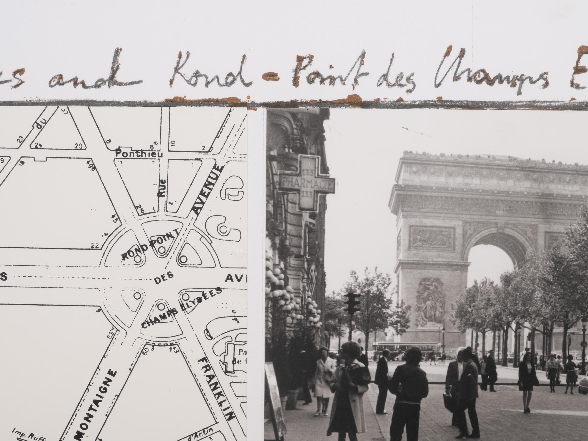 Wrapped Trees, Project for the Avenue des Champs-Elysees, Paris