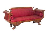 A Classical Carved Mahogany Sofa