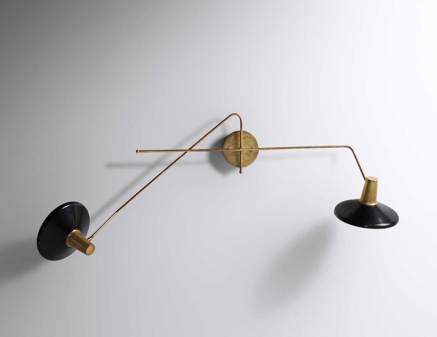 Two-Armed Articulated Wall Lamp