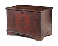 A Scandinavian Painted Pine Blanket Chest