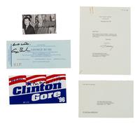 [POLITICS]. Autographs from 20th-century political figures, including: