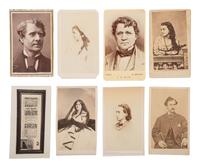 [LINCOLN ASSASSINATION]. A group of 14 CDVs of John Wilkes Booth, his family, love interests, and associates.