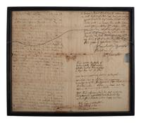 CHANCELLOR, Dr. William (1727-1762). Autograph letter signed ("Wm. Chancellor"), with reference to the transatlantic slave trade. London. 1 September 1761.