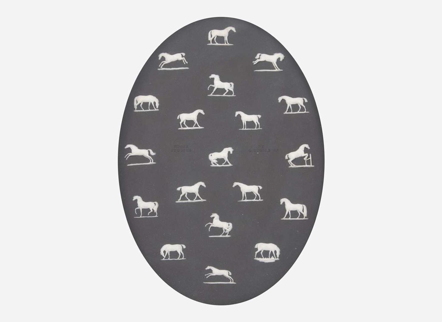 A Large Wedgwood "Horse Studies" Plaque, UK, late 19th century